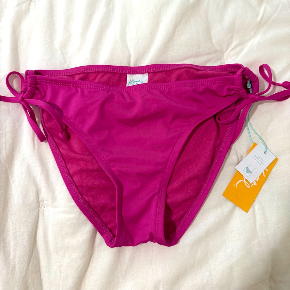 NWT Kona Sol Women's Pink Bikini Bottom